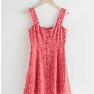 & Other Stories Red Mini Dress Size 8
